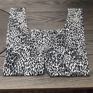 Y2K Forever 21 Snow Leopard Print Leggings